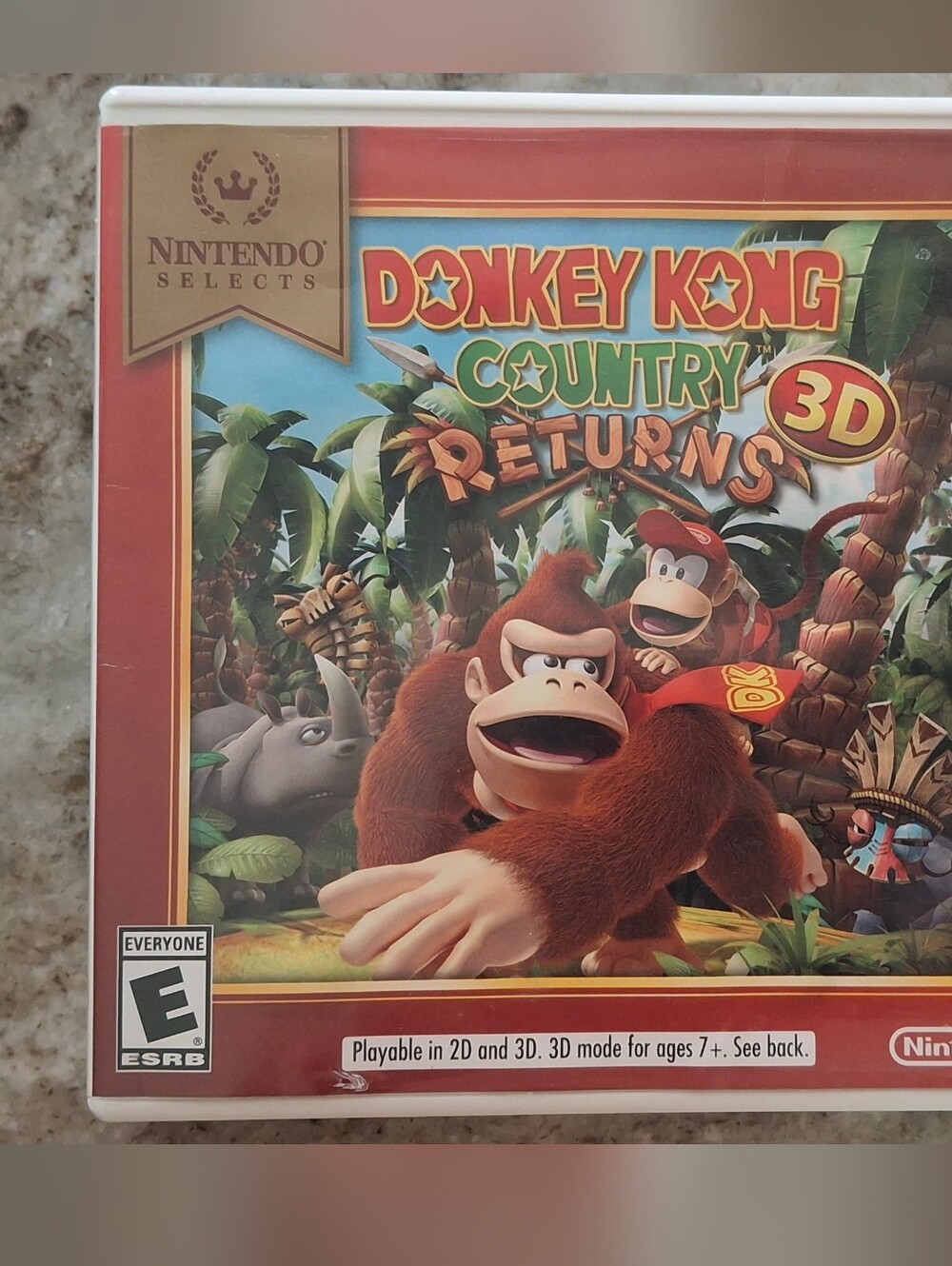 Nintendo Donkey Kong Country Returns 3D - Game And Case Only- No Manual